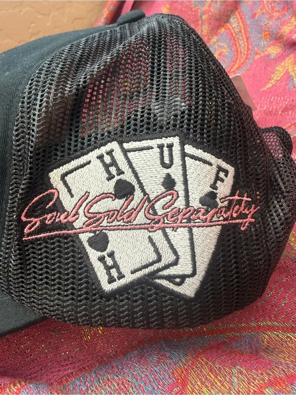 HUF black trucker